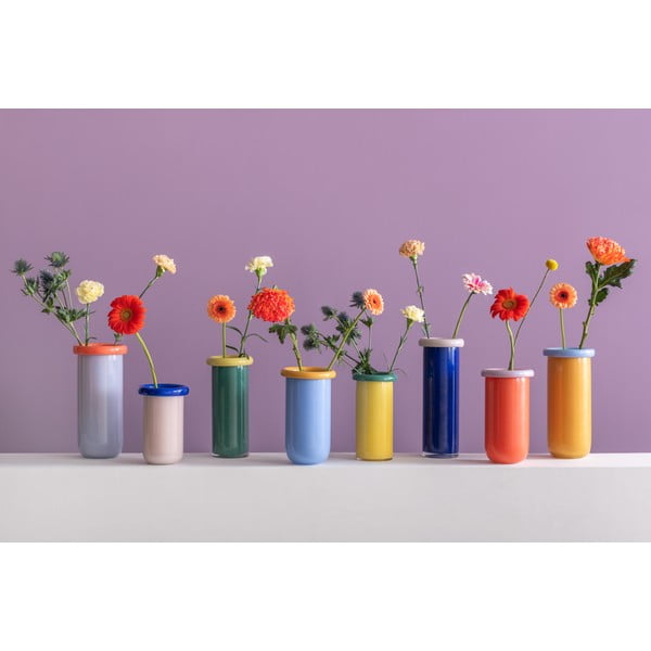 Narancssárga üveg váza (magasság 25 cm) Plegado  – PT LIVING-image-2