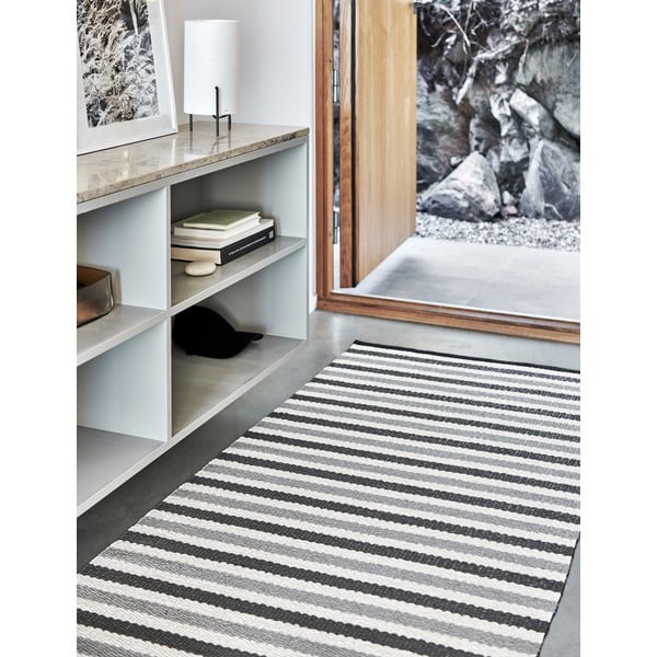 Szürke-bézs kültéri-beltéri futószőnyeg 85x200 cm Teo Warm Grey – Pappelina-image-1