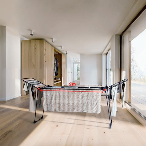 Fekete ruhaszárító Infinity Flex 30m – Vileda-image-1