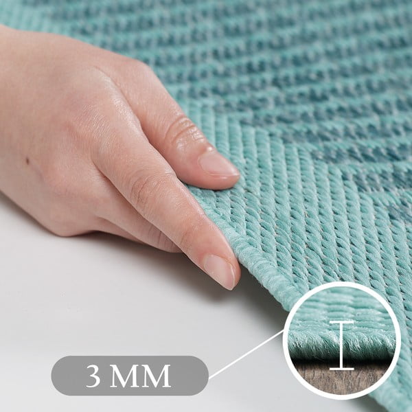 Kék kerek kültéri-beltéri szőnyeg ø 160 cm Giza 1410 – Ayyildiz Carpets-image-3