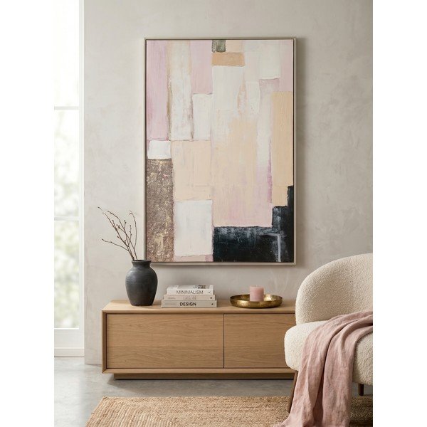 Nyomtatott keretezett-vászon kép kézzel festett részletekkel  80x120 cm Meldert – Yes Everyday-image-1