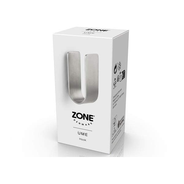 Matt ezüstszínű fali fém akasztó Ume – Zone-image-4