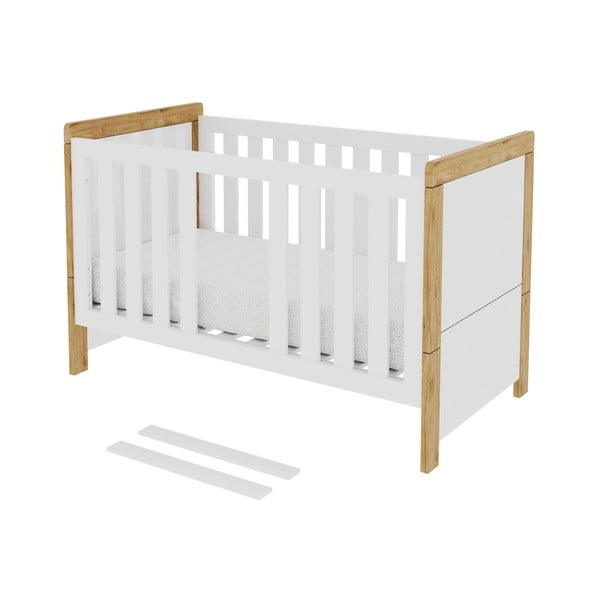 Oakie fehér variálható kiságy, 70 x 140 cm - Pinio-image-2