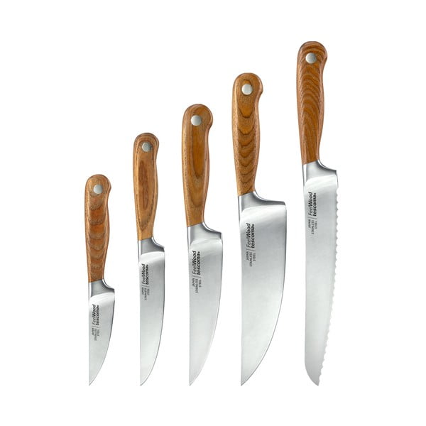 Kés készlet tartóval 5 db-os Feelwood – Tescoma-image-3