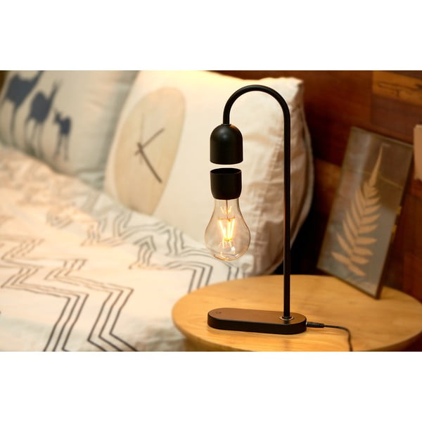 Fekete asztali lámpa (magasság 36,5 cm) Evaro – Gingko-image-1