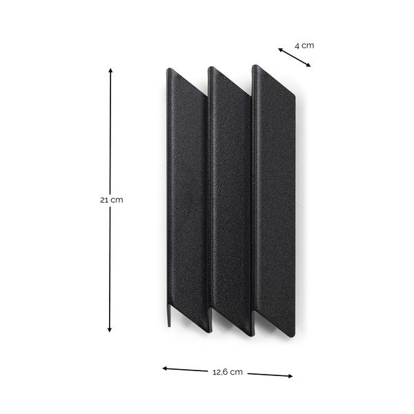 Fekete fém fali fogas 13 cm Sensu – Spinder Design-image-4