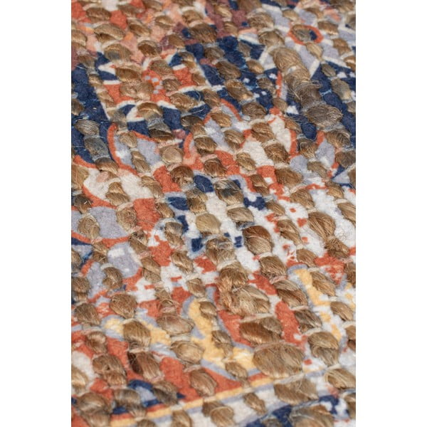 Natúr színű kézi szövésű juta keverék szőnyeg 80x150 cm Miley – Flair Rugs-image-3