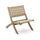 Natúr színű tömörfa kerti fotel Chabeli – Kave Home