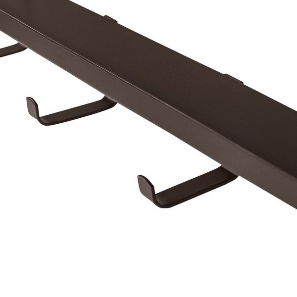 Sötétbarna fali fogas polccal 50 cm Quinn – WOOOD-image-4