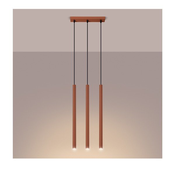 Téglavörös függőlámpa Fideus – Sollux-image-1