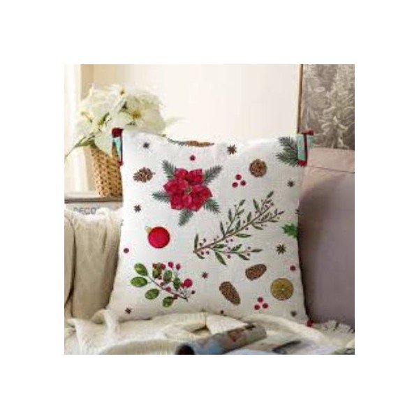 Párnahuzat karácsonyi mintával 43x43 cm Merry Christmas – Mila Home-image-1