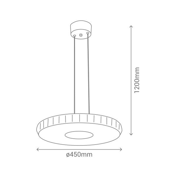 Stern függőlámpa, ø 45 cm - SULION-image-3