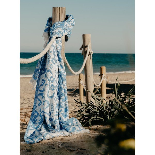 Summer Mykonos kék pléd, 140 x 180 cm - Euromant-image-1