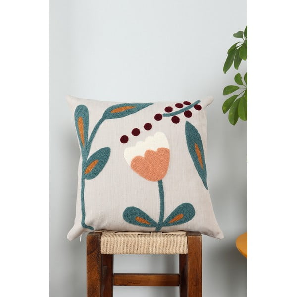 Len díszpárna 43x43 cm Fresya – Mioli Decor-image-1