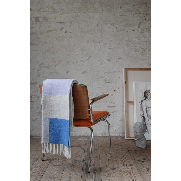 Levendula színű-bézs takaró 125x190 cm Brick – Mette Ditmer Denmark-image-1