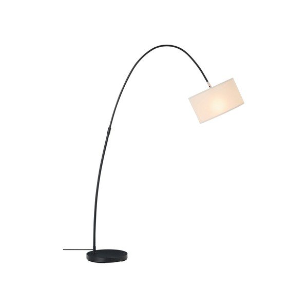 Fehér-fekete textil állólámpa hajlítható szerkezettel (magasság 145 cm) Arc – Ellos Home-image-3