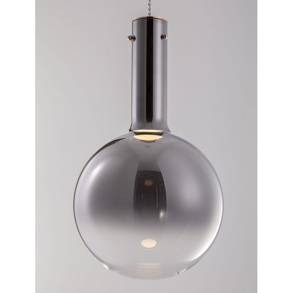 Szürke üveg LED dimmelhető függőlámpa ø 25 cm Nostos – Nova Luce-image-2