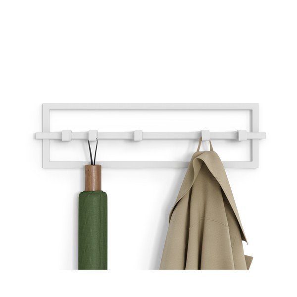 Fehér fém fali fogas Cubiko – Umbra-image-4