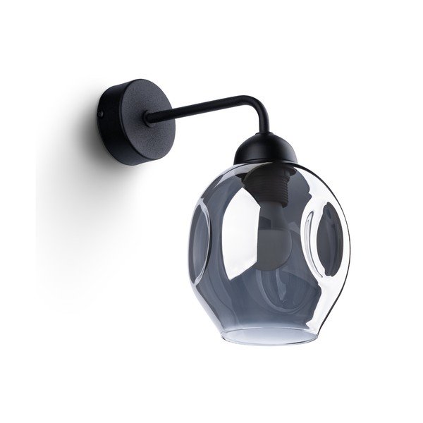 Fekete fali lámpa ø 25 cm Garten – Sollux