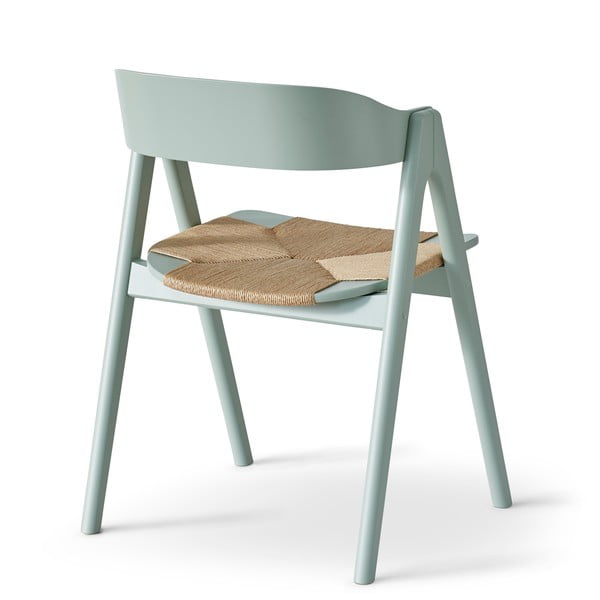 Mette világoszöld bükkfa étkezőszék rattan ülőfelülettel - Findahl by Hammel-image-4