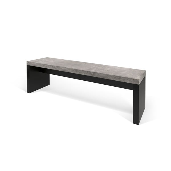 Detroit fekete-szürke pad beton dekorral, 140 x 43 cm - TemaHome-image-1