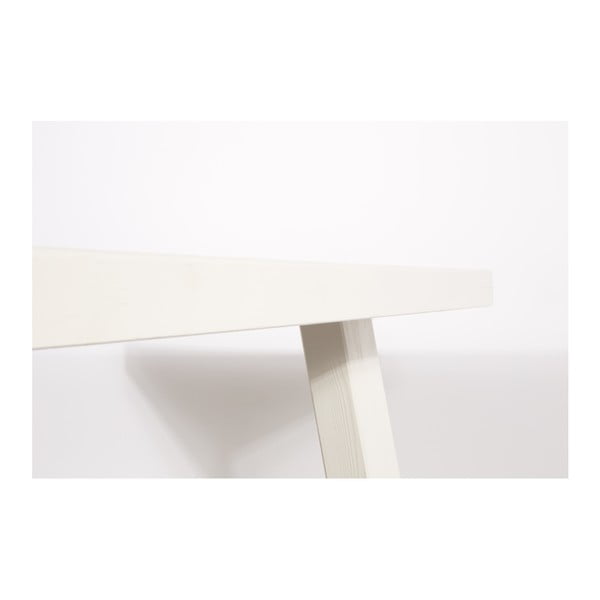 A Framed fehér tömörfa asztal, 200 x 90 cm - Zuiver-image-2