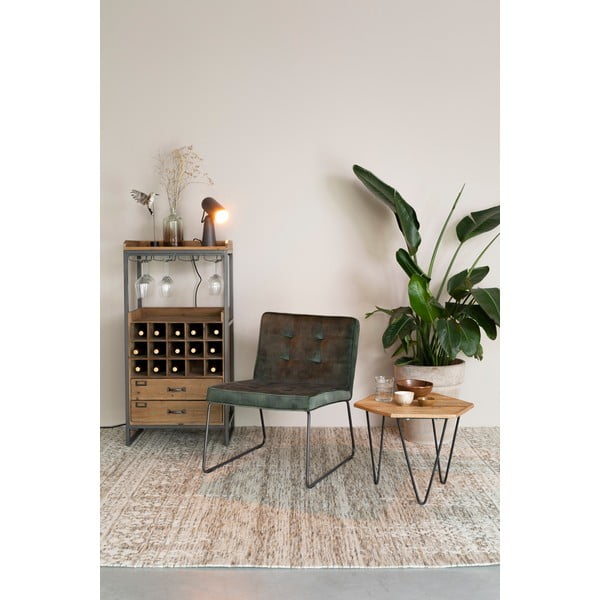 Szürke asztali lámpa fém búrával (magasság 26,5 cm) Vesper – White Label-image-3