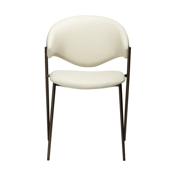 Elefántcsont színű bőrutánzat étkezőszék Zone – DAN-FORM Denmark-image-1