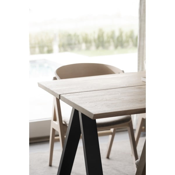 Bővíthető étkezőasztal tölgyfa asztallappal 170x100 cm Carradale - Rowico-image-2