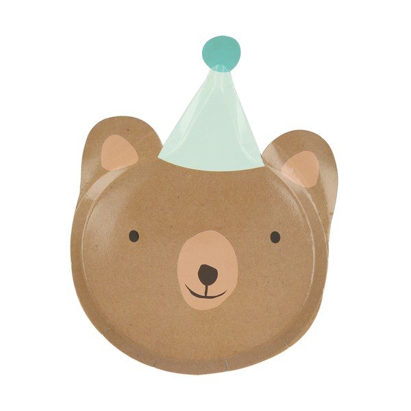 Egyszer használatos papír  tányér készlet 8 db-os Animal Parade – Meri Meri-image-2