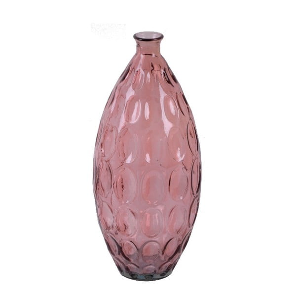 Dune rózsaszín újrahasznosított üveg váza, magasság 45 cm - Ego Dekor