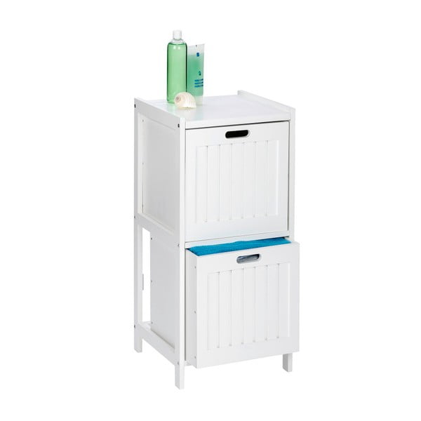 Oslo fehér kisszekrény 2 fiókkal fából - Wenko-image-1
