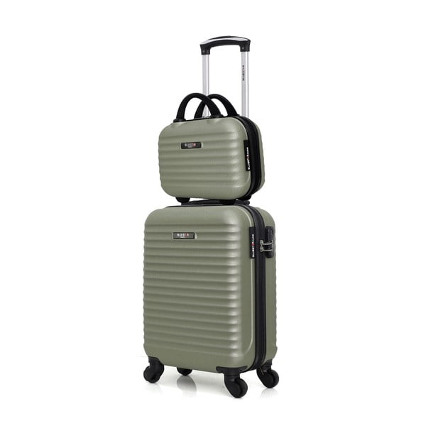 Francie 2 db pasztellzöld bőrönd - Bustar-image-1