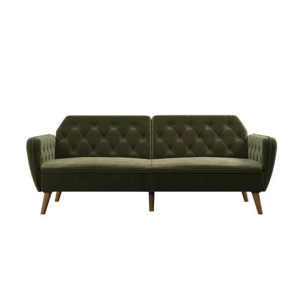 Zöld kinyitható kanapé 211 cm Tallulah - Novogratz