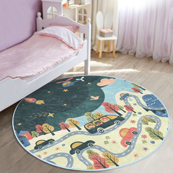 Gyerek szőnyeg ø 100 cm Comfort – Mila Home-image-3