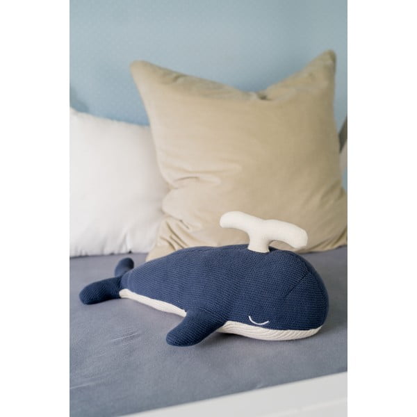 Whale kék-fehér plüssjáték - Kindsgut-image-1