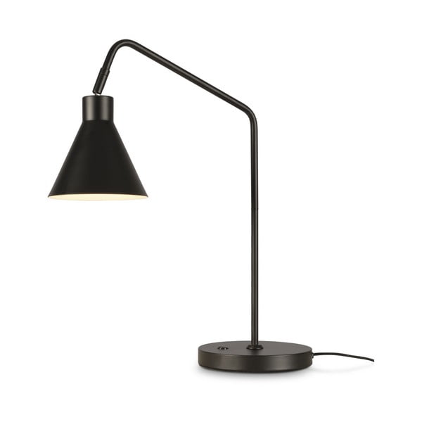 Fekete asztali lámpa fém búrával (magasság 55 cm) Lyon – it's about RoMi