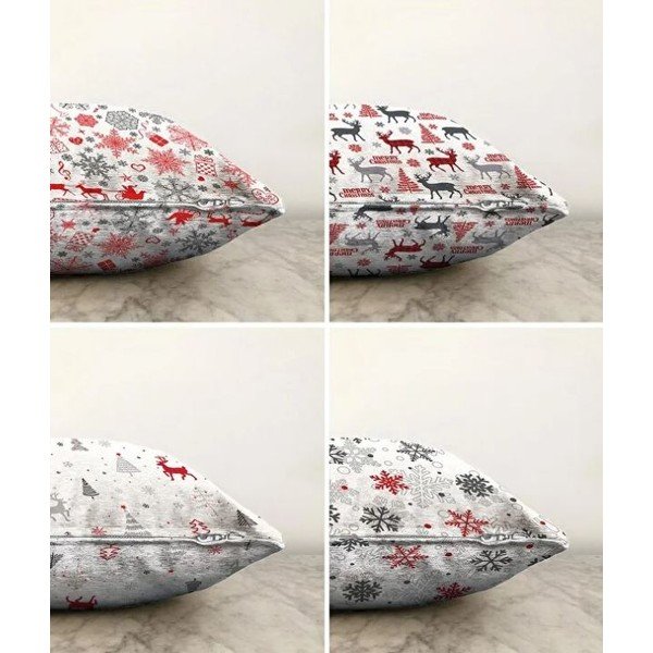 Párnahuzat szett 4 db-os karácsonyi mintával 43x43 cm Merry Christmas – Mila Home-image-1