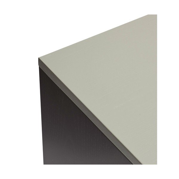 Sötétkék-szürke kőrisfa magas komód 90x109 cm Study – Hübsch-image-3