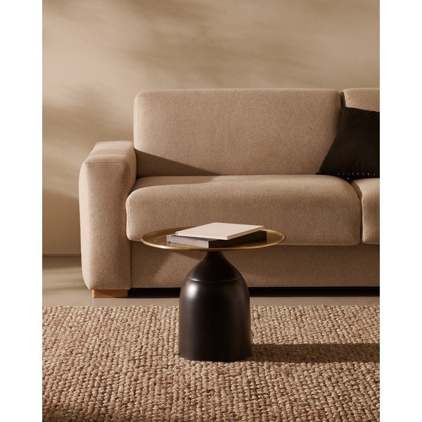 Fém kerek tárolóasztal ø 52 cm Liuva – Kave Home-image-1
