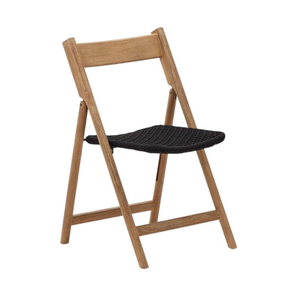 Fekete-natúr színű tömörfa kerti szék Dandara – Kave Home