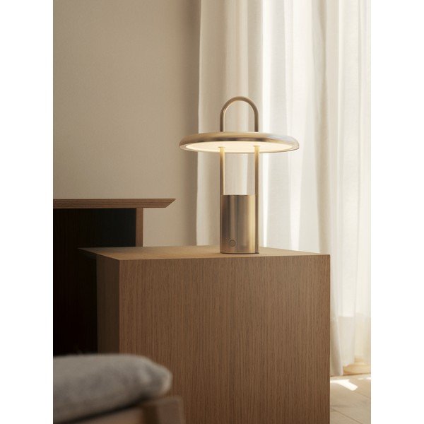 Ezüstszínű rozsdamentes acél LED dimmelhető asztali lámpa (magasság 25 cm) Pier – Stelton-image-1