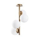 Fehér-sárgaréz színű mennyezeti lámpa üveg búrával ø 15 cm Faze – Opviq lights