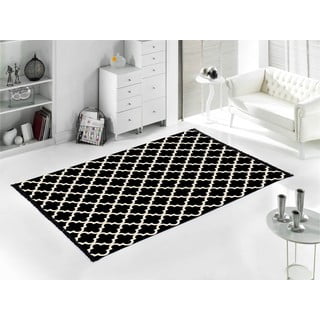 Madalyon fekete-fehér kétoldalas szőnyeg, 120 x 180 cm