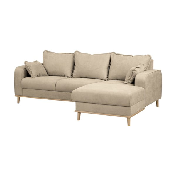 Bézs sarokkanapé (jobb oldali) Beata – Ropez-image-2