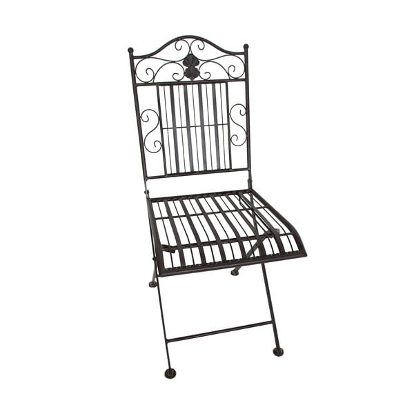 Sötétbarna fém kétszemélyes kerti étkezőgarnitúra – Garden Pleasure-image-4