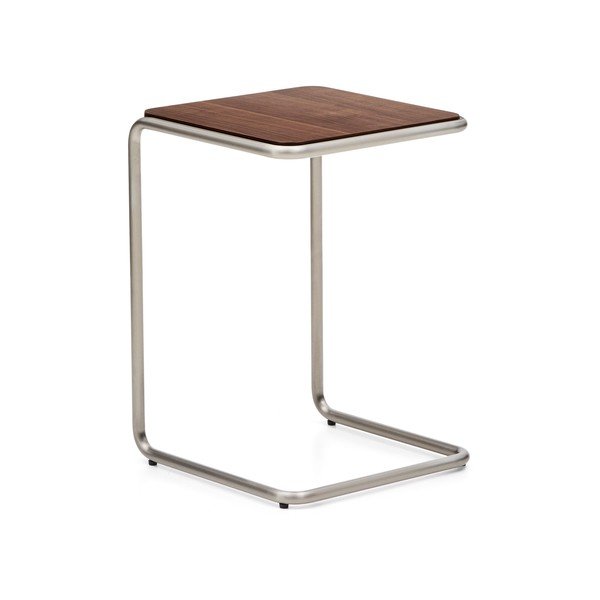 Tárolóasztal diófa dekorral 42x42 cm Tarsel – Kave Home