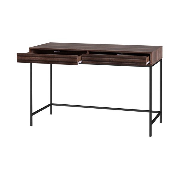 Íróasztal diófa dekoros asztallappal 50x120 cm Celine – Støraa-image-3