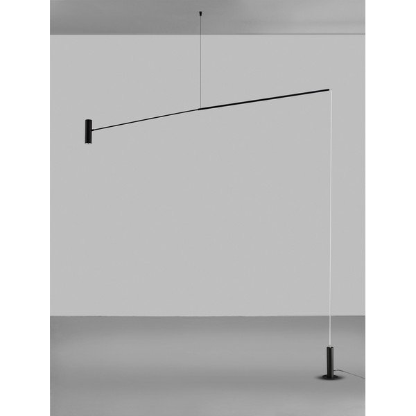 Matt fekete fém LED állólámpa (magasság 250 cm) Voice – Nova Luce-image-3