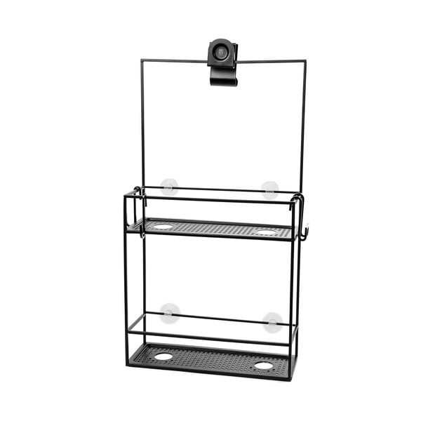 Fekete függő acél fürdőszobai polc Cubiko – Umbra-image-1